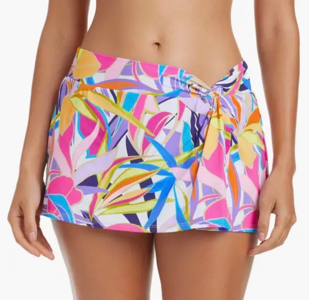 Bleu Rod Beattie Living Color High Waisted Skirted Swim Bottom Skort 20W NWT